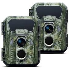 2Pcs Campark 4K Trail Camera 48MP Wildlife Game IR Night Vision Hunting Cam 2.0"