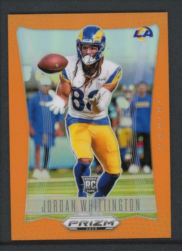 2024 JORDAN WHITTINGTON 13/49 PANINI PRIZM DECA ORANGE FOOTBALL NFL ROOKIE RC