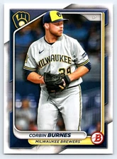 2024 Bowman 45 Corbin Burnes Milwaukee Brewers Baseball Card