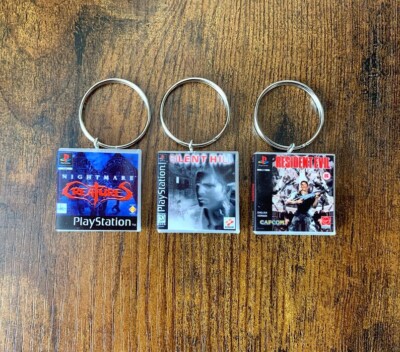 PS1 Retro Game Keychain ANY GAME You Want Silent Hill More Gamers Gifts  Charms UK