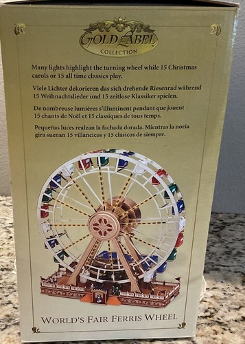 World's Fair Animated Christmas Ferris Wheel w/Lights & Music~Brand New In Box - Picture 4 of 6