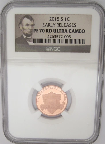 2015-S Lincoln Shield Cent NGC PF70 RED ULTRA CAMEO ER -Perfect GEM GRADED PROOF