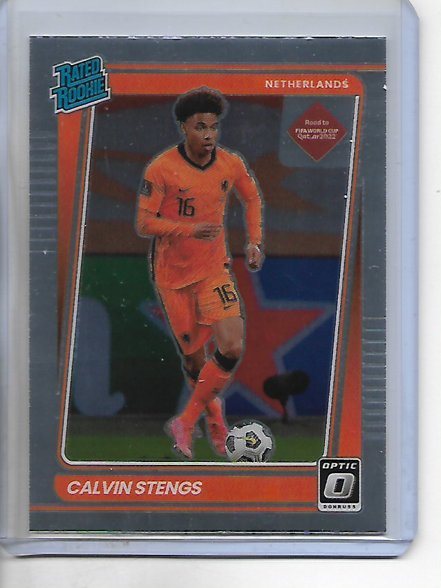 2021-22 Donruss Calvin Stengs Rated Rookie Donruss Optic Card
