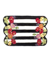 RETIRED Mackenzie Childs Poppy Field Rug 2  x 3  Wool 2014
