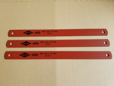 3x WESPA DMo5 Maschinens&auml;gebl&auml;tter B&uuml;gels&auml;ge HSS 300x25x1,5mm  10Z ex Bundeswehr