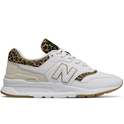 W New Balance White Leather Leopard CW 