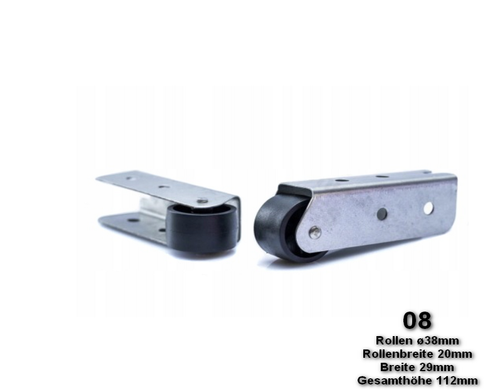 Gedotec Design Möbelrollen Mit Bremse | 4er-Set | Transportrollen Gummi Rollen M%c3%b6bel Transport Ger%c3%a4terollen