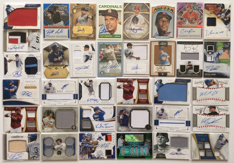 TARJETAS DE BÉISBOL HOT PACK: 50+ TARJETAS CON 2 CAMISETAS AUTÓGRAFAS O RELIQUIAS GARANTIZADAS! Foto 2 de 4