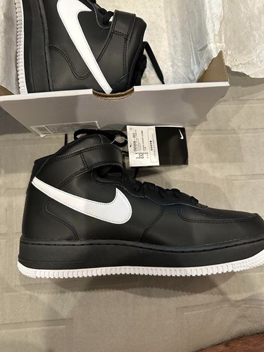Nike Air Force 1 Mid '07 Black and White Sneakers DV0806-001 New / US9 / UK8.5 - Picture 2 of 6
