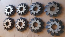 Involute Gear Cutter Set M 6,5 20 set 1-8 HSS M2.