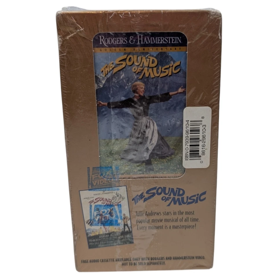Julie Andrews "The Sound of Music" Golden Anniversary VHS & Soundtrack Cassette - Image 4 of 4