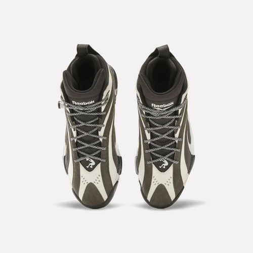 Herren Reebok Shaqnosis Retro Basketballschuhe Größe 15 gewaschen schwarz weiß 100230334 - Bild 4 von 24