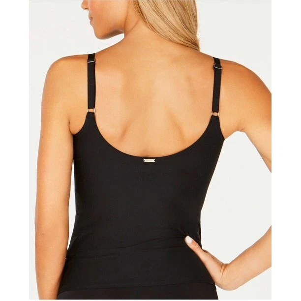 Camiseta Tankini Calvin Klein Twist Control Abdomen Negra XS S M L XL Pequeña Grande Nueva con Etiquetas Foto 2 de 2