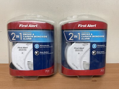 2-FIRST ALERT SC05CN 2 in 1 Battery Operated Smoke & Carbon Monoxide Alarm (N5)