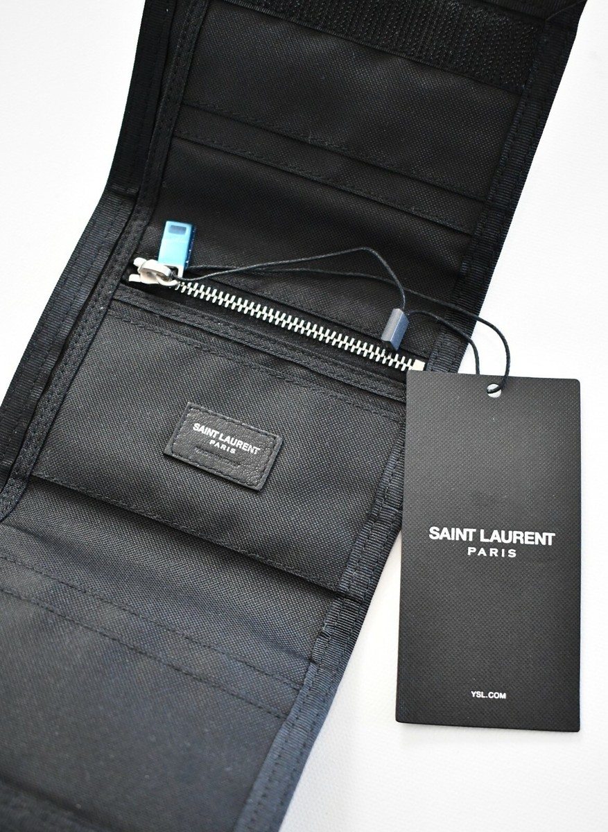 🆕️New Authentic SAINT LAURENT Paris BANDANA-Print TRIFOLD