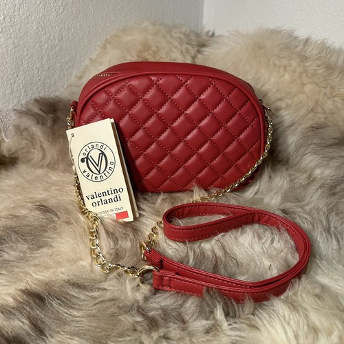 NWT Valentino Orlandi Zip Crossbody - Red - Designed In Italy - Picture 2 of 4