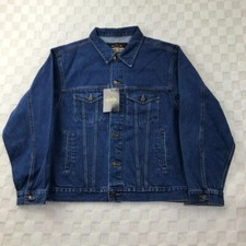Guide Gear Jean Jacket Mens Extra Large Blue Denim Trucker NEW Deadstock Y2K