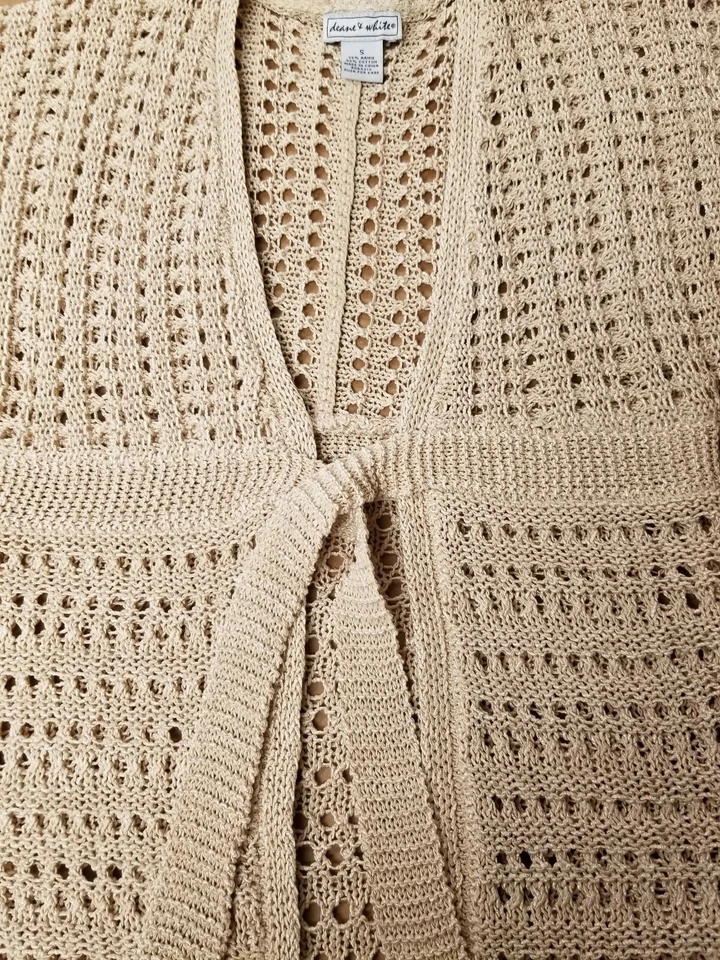 Chaqueta cárdigan tejida Top Deane & White para mujer talla PEQUEÑA Foto 3 de 4