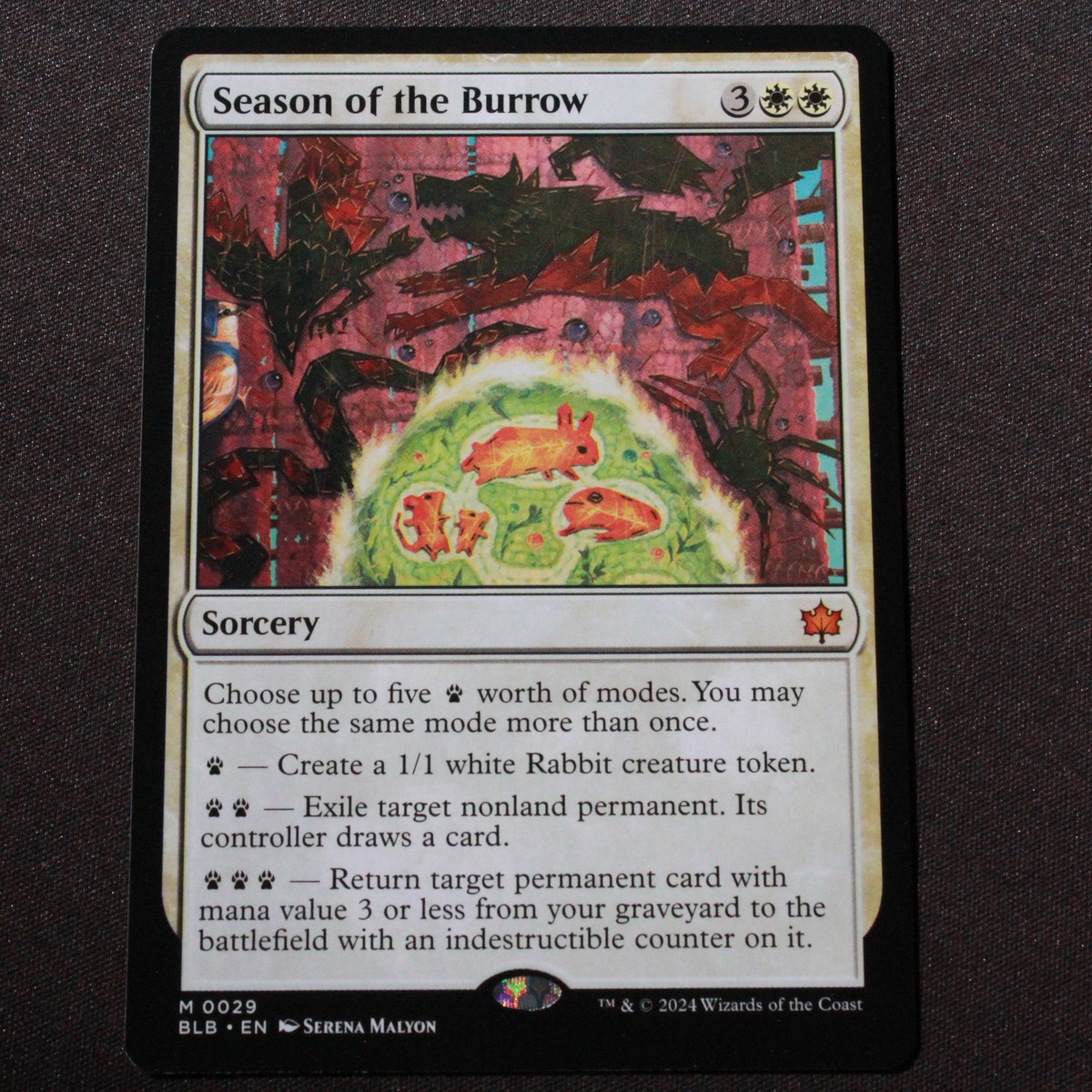 Season of the Burrow MTG Bloomburrow Mythic 29 NM
