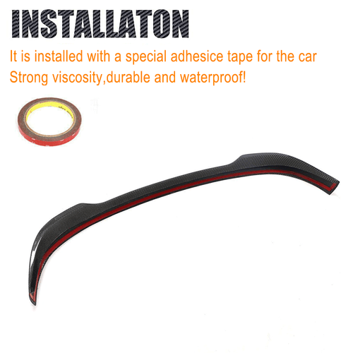 Alerón trasero de carbono alerón labio trasero alerón para FIAT 500 Abarth 595 2010-2020 - Imagen 8 de 10