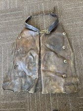 ANTIQUE VINTAGE CLARK SADDLERY WILD WESTERN COWBOY CHAPS BATWING LEATHER CONCHO