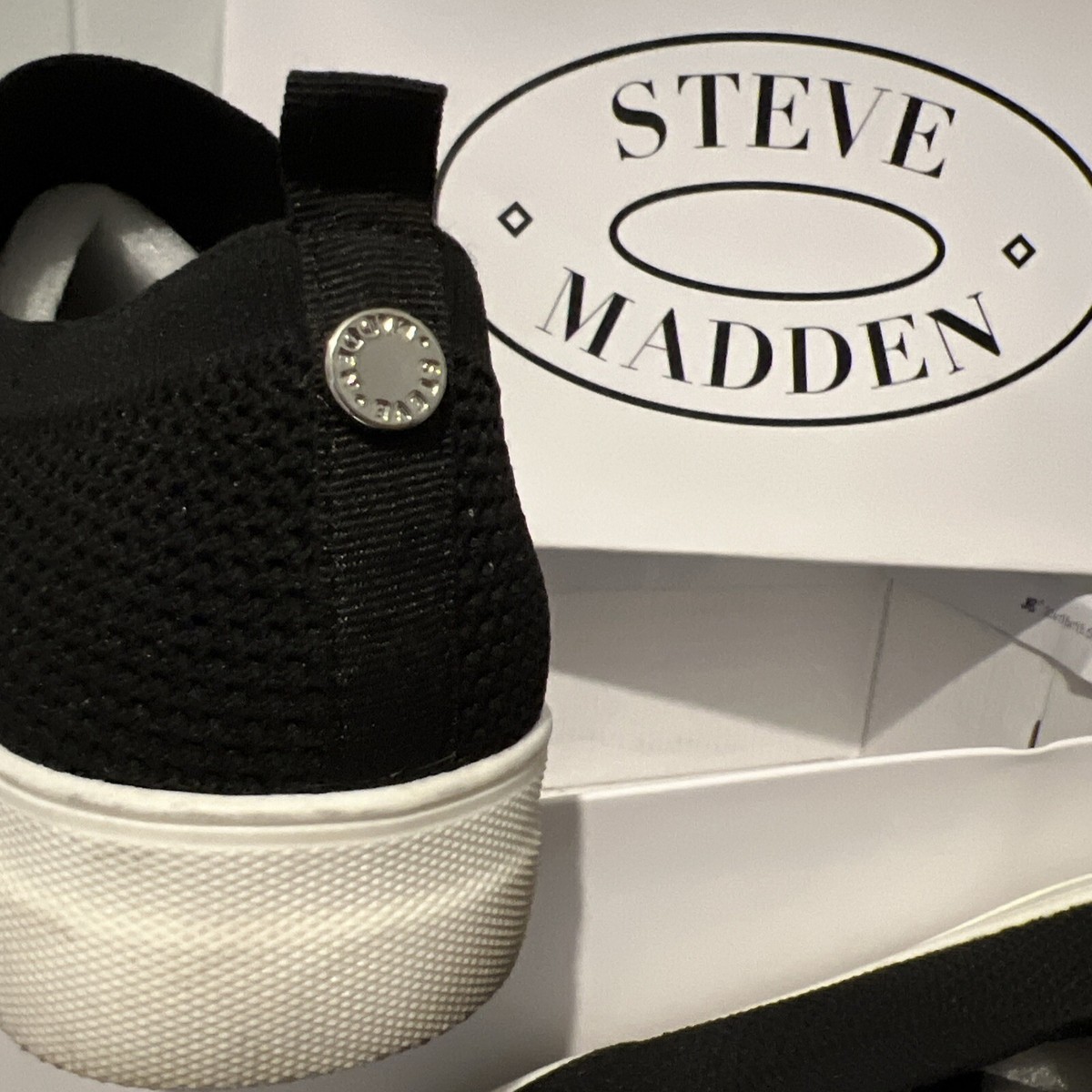 Steve Madden Daray Slip On Mesh Shoes Black Men\'s US 9.5 Amazon.com | Steve Madden Men main image 3