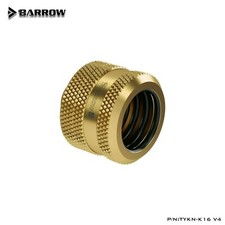 Barrow G1/4" to 16mm Hard Tubing Compression Fitting 16mm OD Rigid TUBE Gold