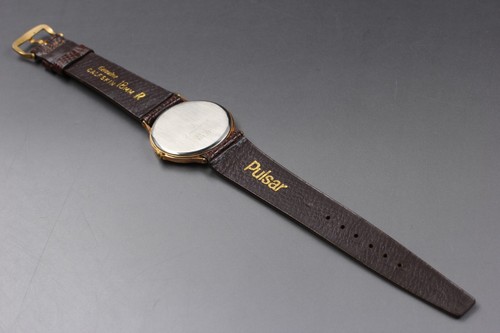 Vintage "NEAR MINT" UNIVERSAL GENEVE 549321 Gold Quartz Men's Wrist Watch JAPAN - Picture 6 of 11