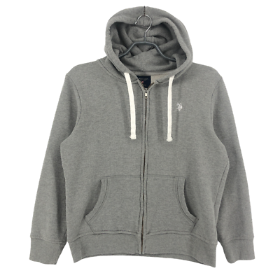 POLO Damen Freizeit Langarm Grau Pullover Hoodie Größe