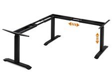 elektrisch höhenverstellbares Eck-Tischgestell OFFICE ONE MemoryFunktion schwarz