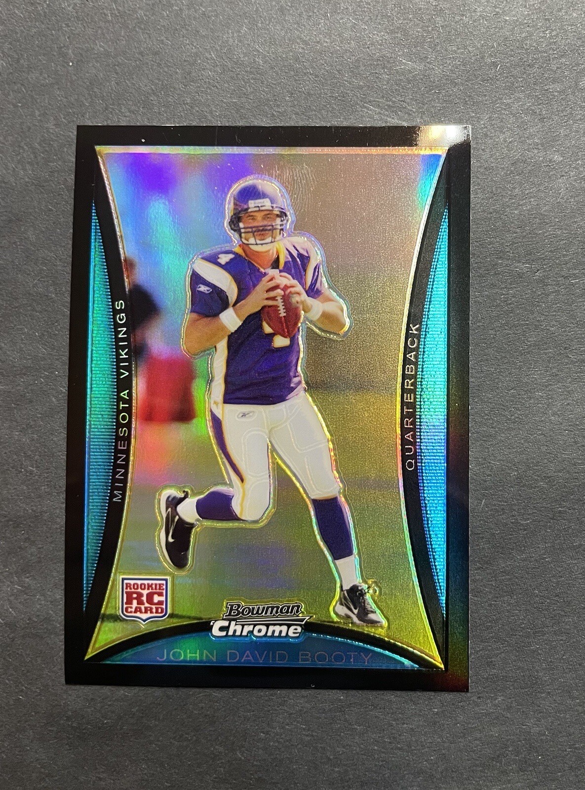 2008  Bowman Chrome Blue Refractor #BC56 John David Booty RC (C) Vikings
