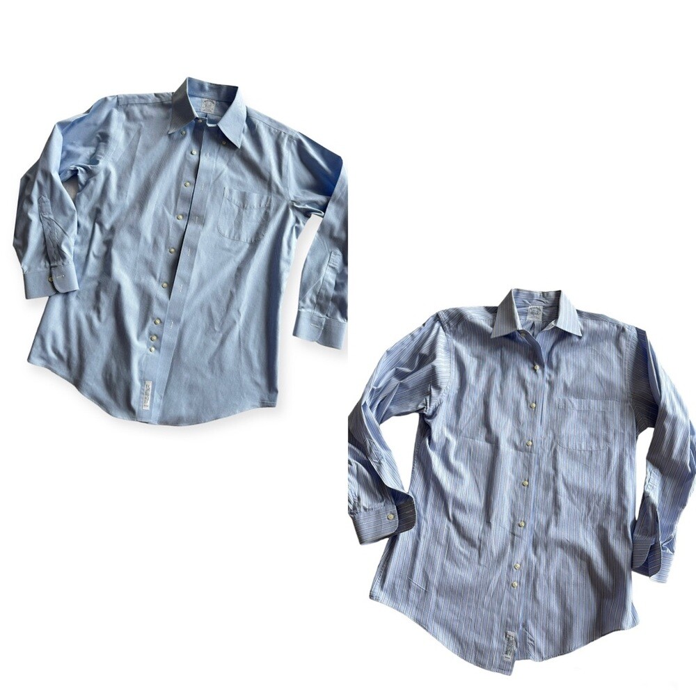 BROOKS BROTHERS ボタンダウンシャツ 15.5-32 アメリカ製 ブルックス
