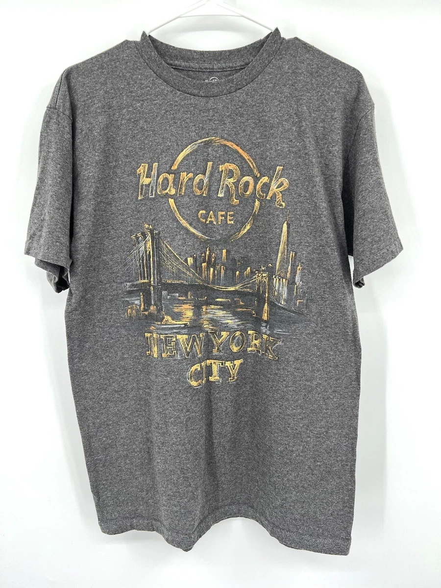 Acrobatiek Ontwikkelen hoorbaar hard rock cafe t-shirt Men's Medium New York City Limited Edition Gray  Skyline | eBay