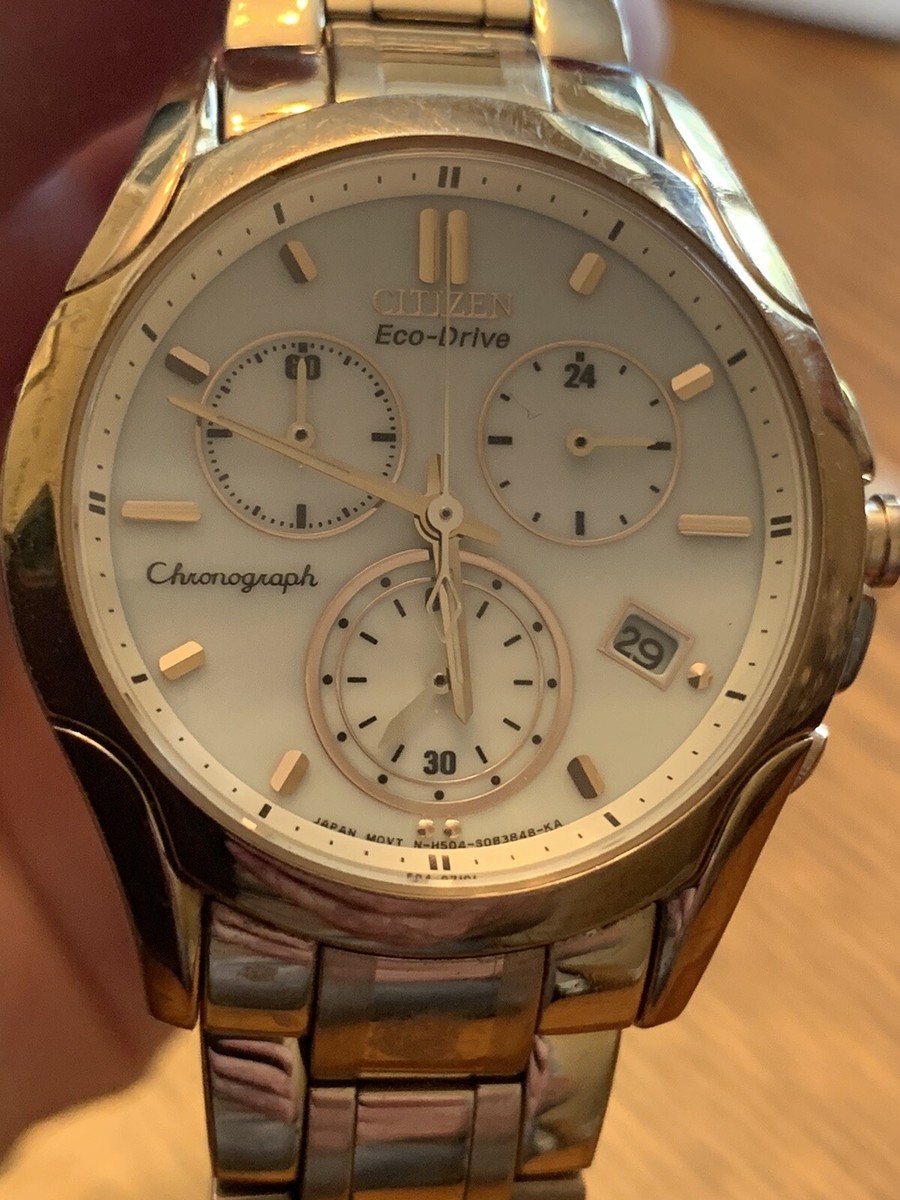 Citizen Eco-Drive FB1153-59A Chronograph Date Stainless Steel Women's Watch