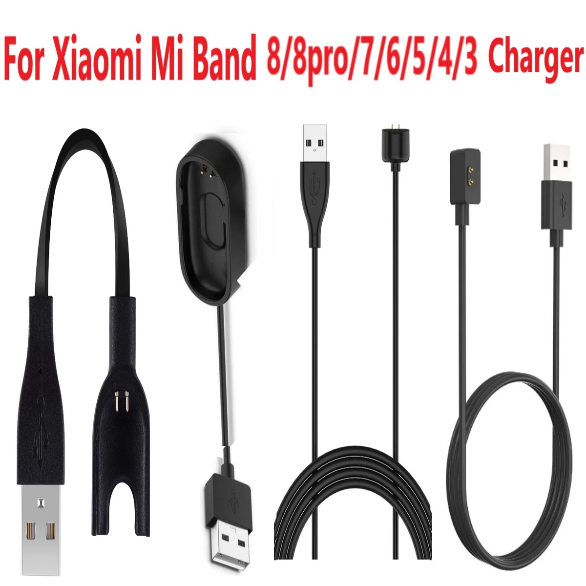 For Xiaomi Mi Band 8/8pro/ 7/ 6/ 5/ 4/ 3 Charger USB Charging Cable Lead  Charger