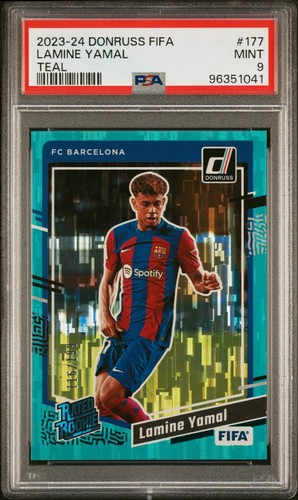 2023-24 DONRUSS FIFA LAMINE YAMAL #177 RC PSA 10