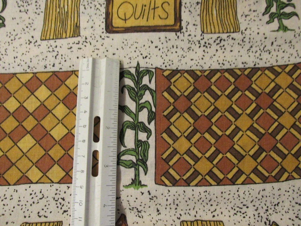 Spectrix Jane Word Fabric Primitive Print Doll Corn Shuck Quilts Stars 5 yards - Image 4 of 4