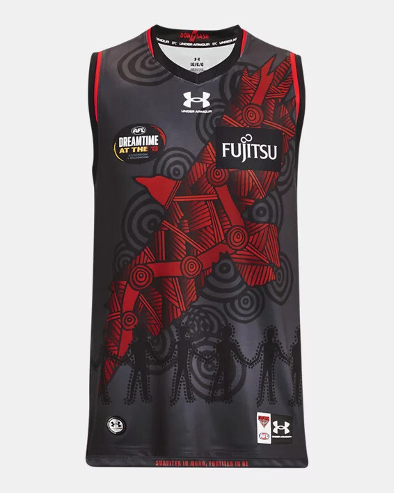 Essendon Bombers AFL UNDER ARMOUR Mens Dreamtime Guernsey by