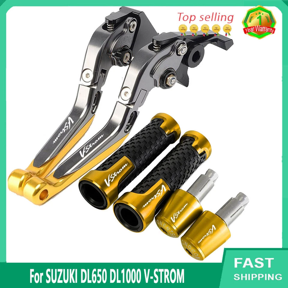 For SUZUKI DL650 DL1000 V-STROM Handlebars End Plugs Brake Clutch Levers NEW Foto 3 de 4
