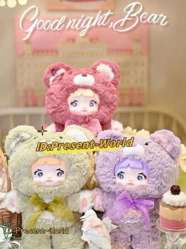 IN Stock Nommi Good Night Bear 400% Plush Figure (1 Blind Box) Xmas Gift New Toy - Picture 8 of 16