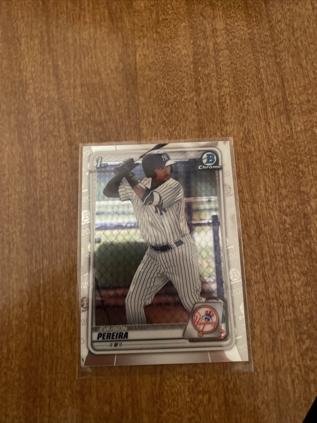 2020 1st Bowman Chrome Everson Pereira New York Yankees