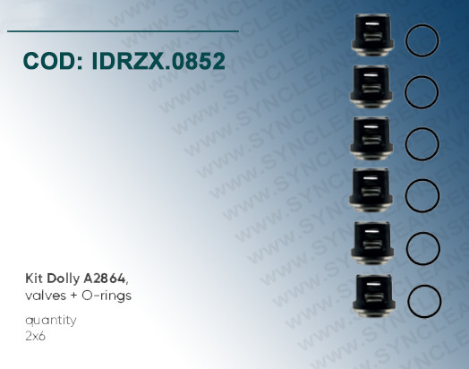 Kit Dolly A2864 Idrobase ZX.0852 per Pompe Annovi Reverberi RRA 4G30 N