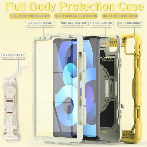 Air Mini Screen Film Protector Shockproof Full Case For iPad 10.2 8th 9.7 Pro 11 - Picture 34 of 58