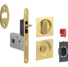 KIT PER PORTE SCORREVOLI NICCHIA QUADRA SENZA CHIAVE CON SERRATURA VARI COLORI