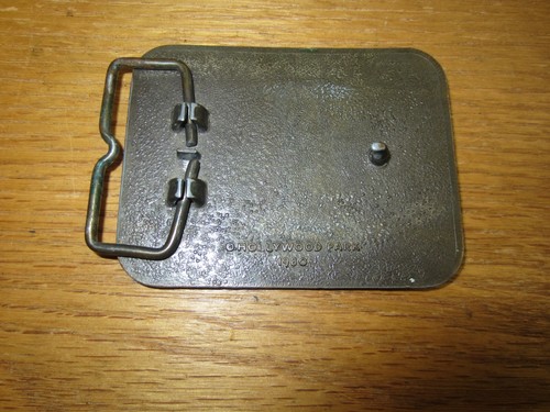 Vintage Collectible Walk of Fame Hollywood Park 1980 Horses Belt Buckle - Picture 2 of 2