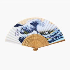 Japan Goods Japanese Folding Fan The Great Wave Hokusai Japan Art Decor
