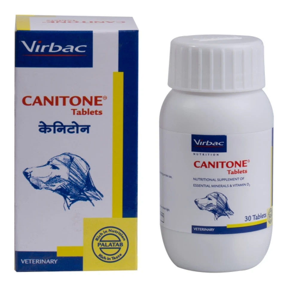 Virbac Canitone Soporte Articular Y Virbac Canitone Suplemento Calcio 30 tabs e.a Foto 2 de 3