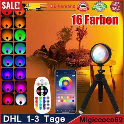 Sunset Lamp Projection Sonnenuntergang Lampe APP Projektor Lichter Zimmer Deko