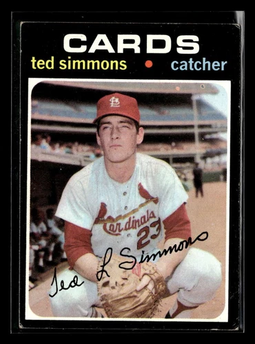 1971 Topps Ted Simmons #117 Rookie St. Louis Cardinals VG/VG-EX Y5743