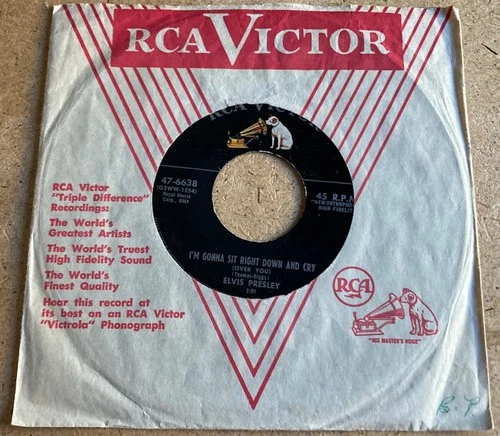 ELVIS PRESLEY 1956 Unplayed NM I'll Never Let You Go RCA 45 + sleeve